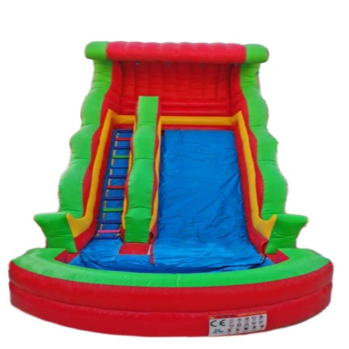 The Red Water Slide -kidzstations Inflatables The Red Water Slide